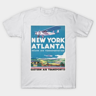 New York Atlanta USA Vintage Poster 1931 T-Shirt